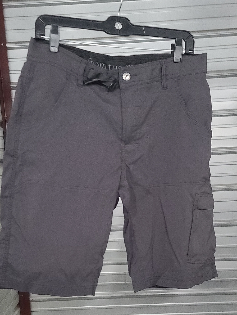 Prana Men's Charcoal Cargo Shorts